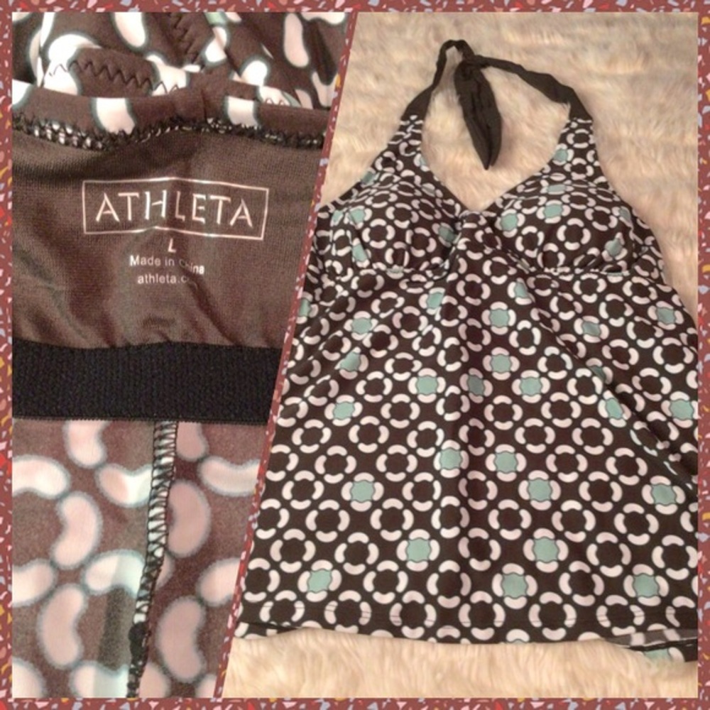 ATHLETA TANKINI (top ) SWIMSUIT Size L